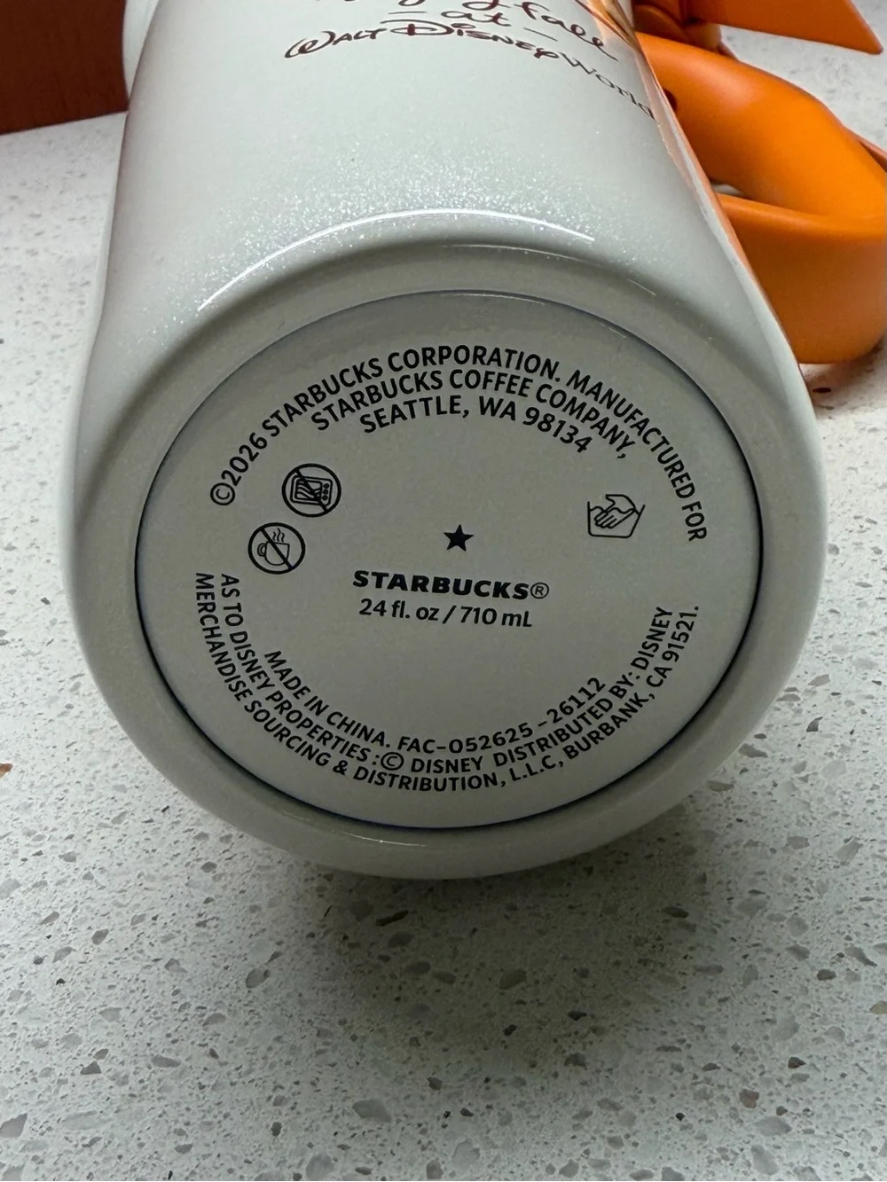 NEW 2026 DISNEY WORLD STARBUCKS PUMPKIN SPICE FALL COLLECTION 24oz TUMBLER